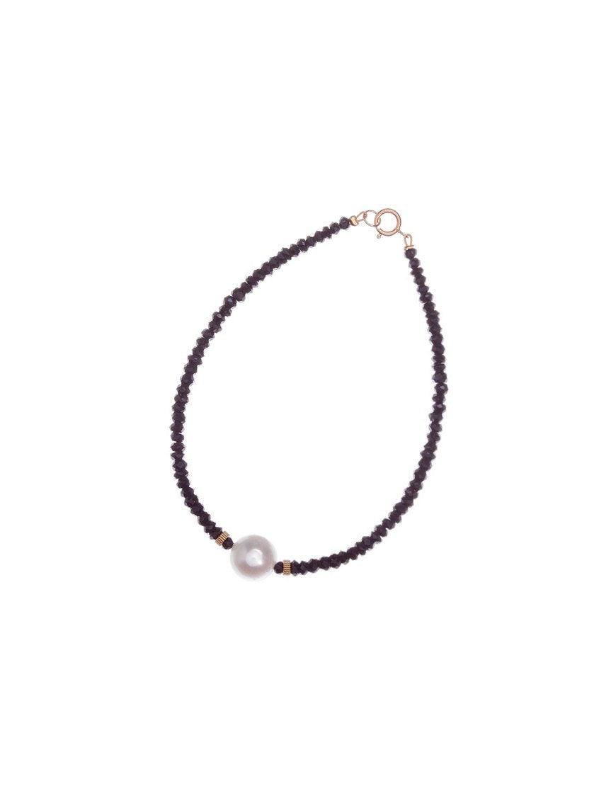 BLACK SPINEL BRACELET (21759)