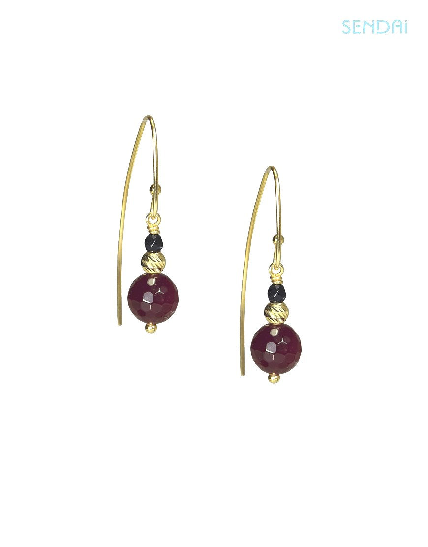 AGATE EARRINGS (27099)