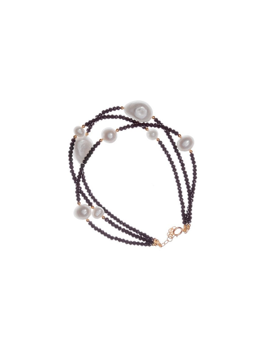 TRIPLE STRAND BRACELET WITH SPINEL (27224)