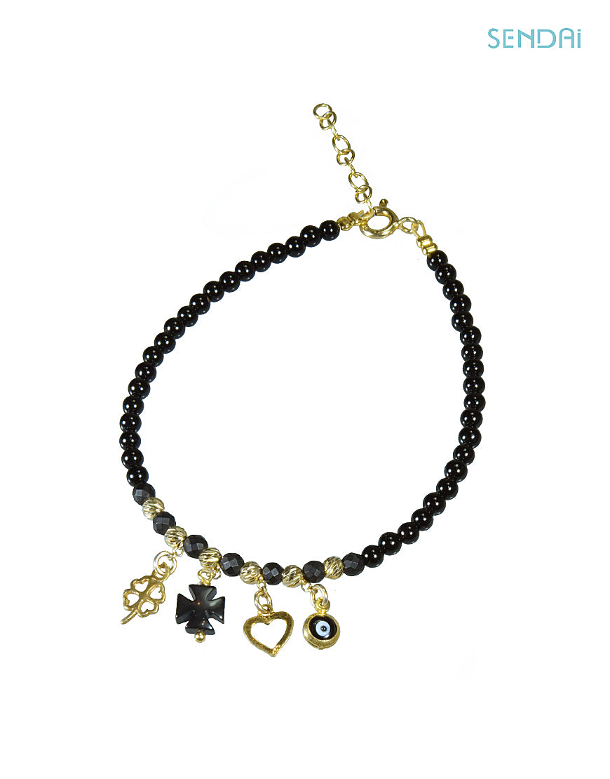BRACELET WITH BLACK AGATE (28054)