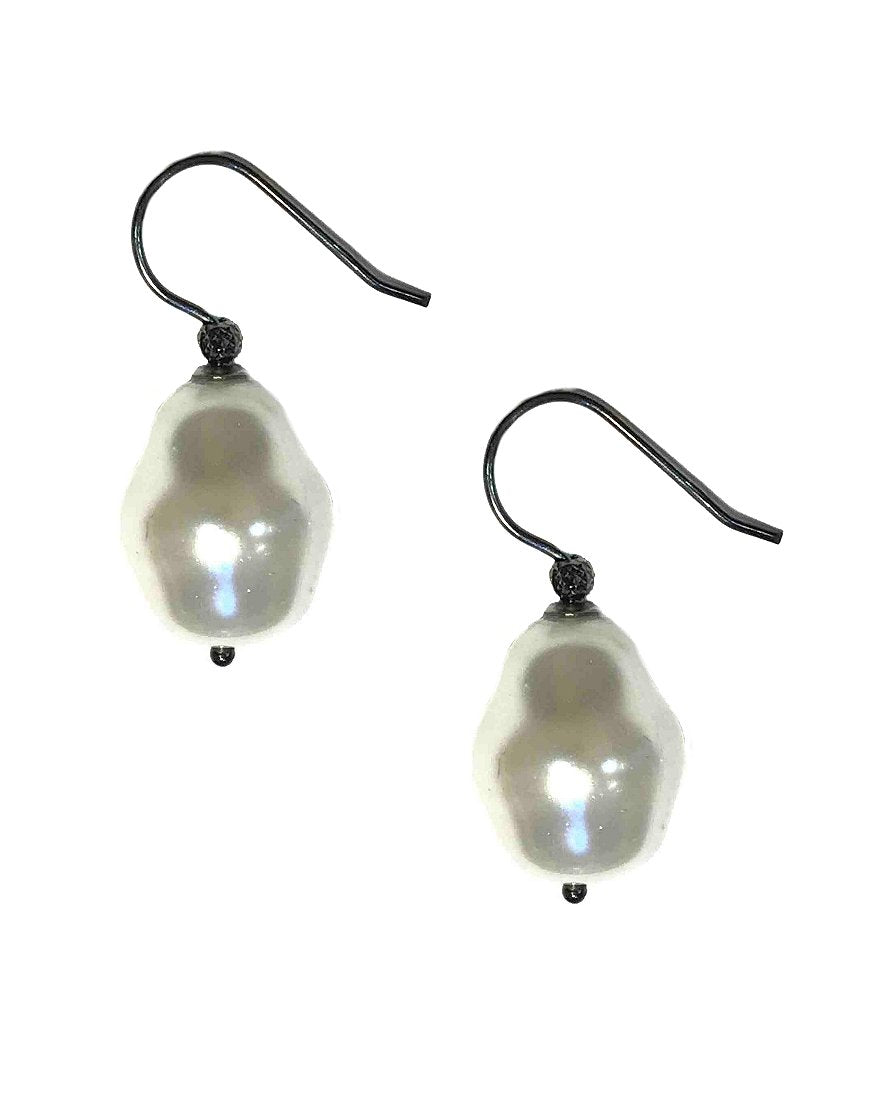 EARRINGS WITH SHELL PEARL (30554)