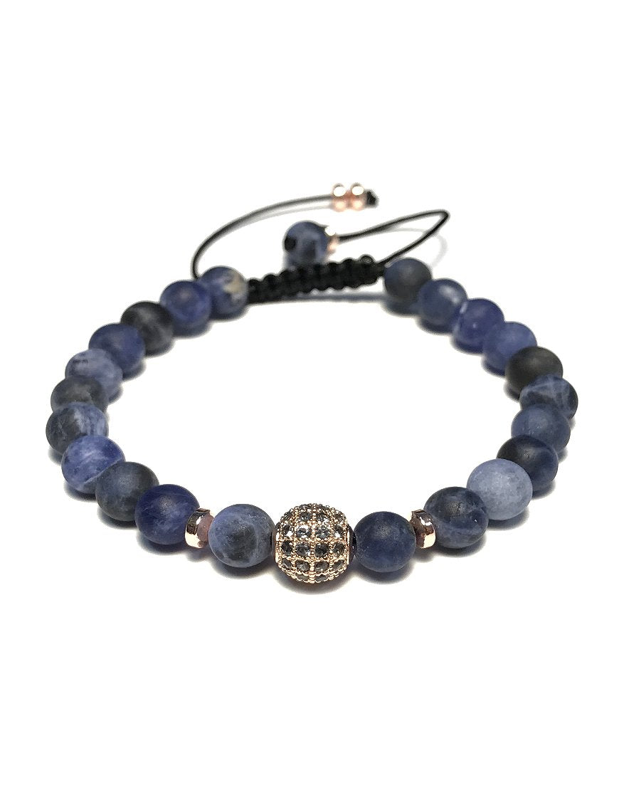 MEN'S BRACELET WITH SODALITE (31418)