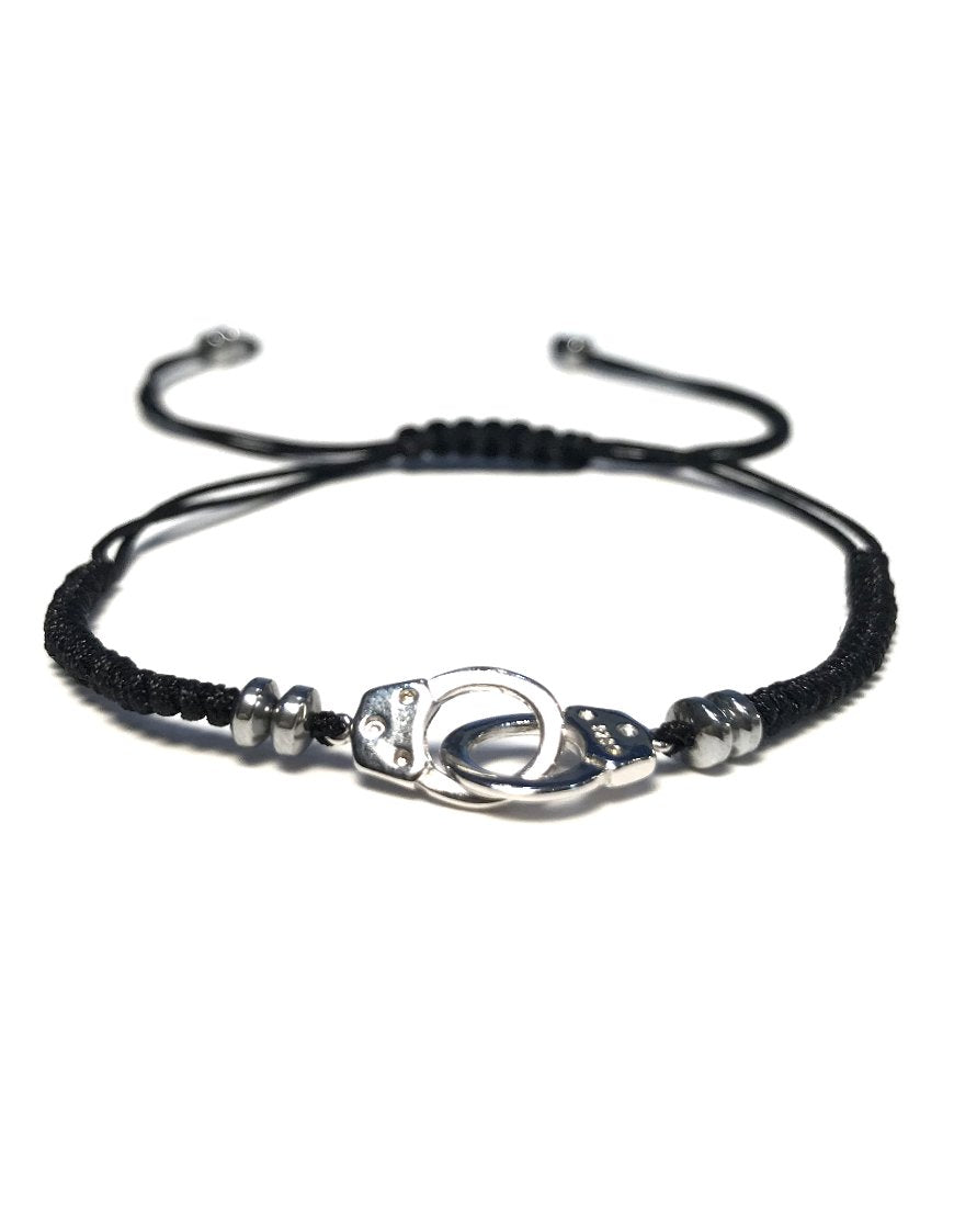 SILVER BRACELET WITH HANDCUFFS (31437)