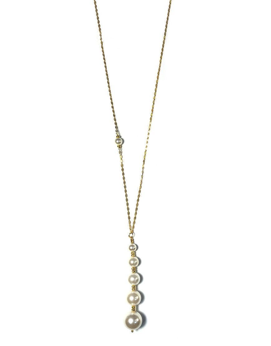 LONG NECKLACE WITH SHELL PEARL (31495)