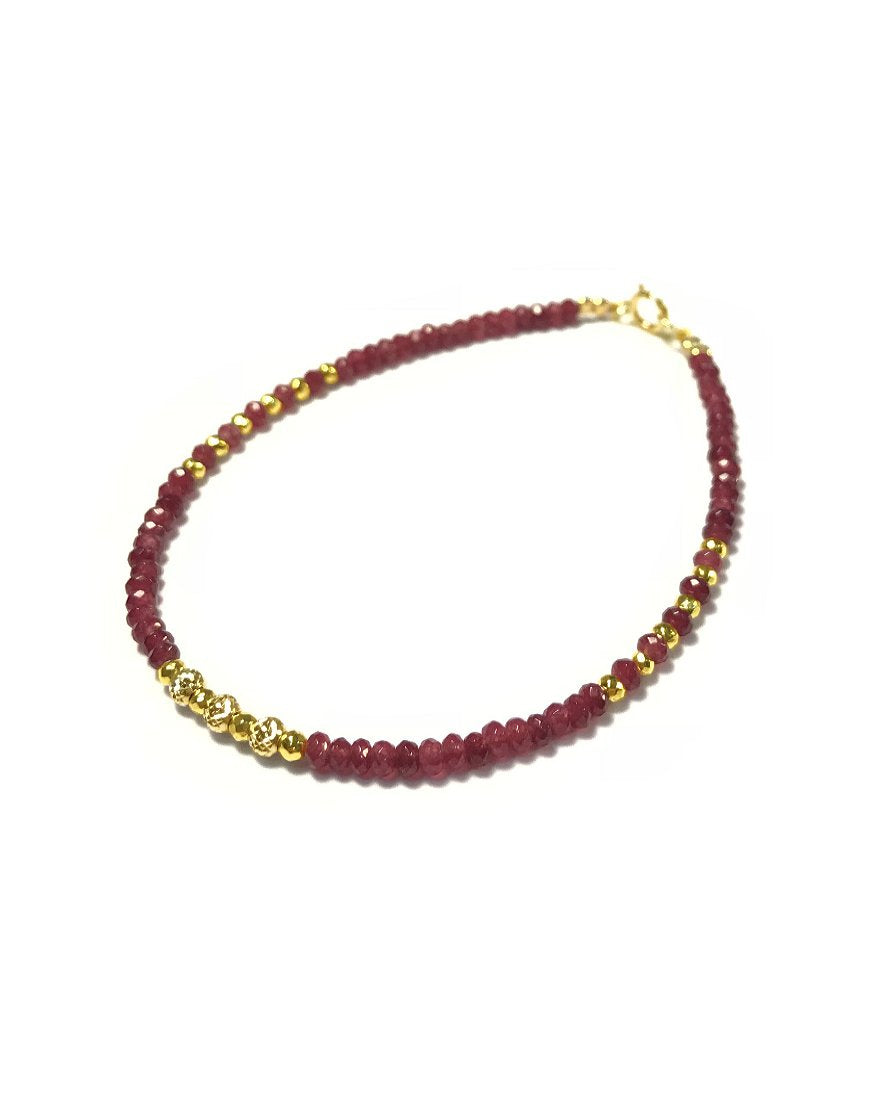 GOLD BRACELET WITH AGATE (31742)