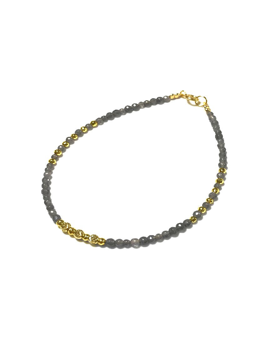 GOLD BRACELET WITH AGATE (31743)