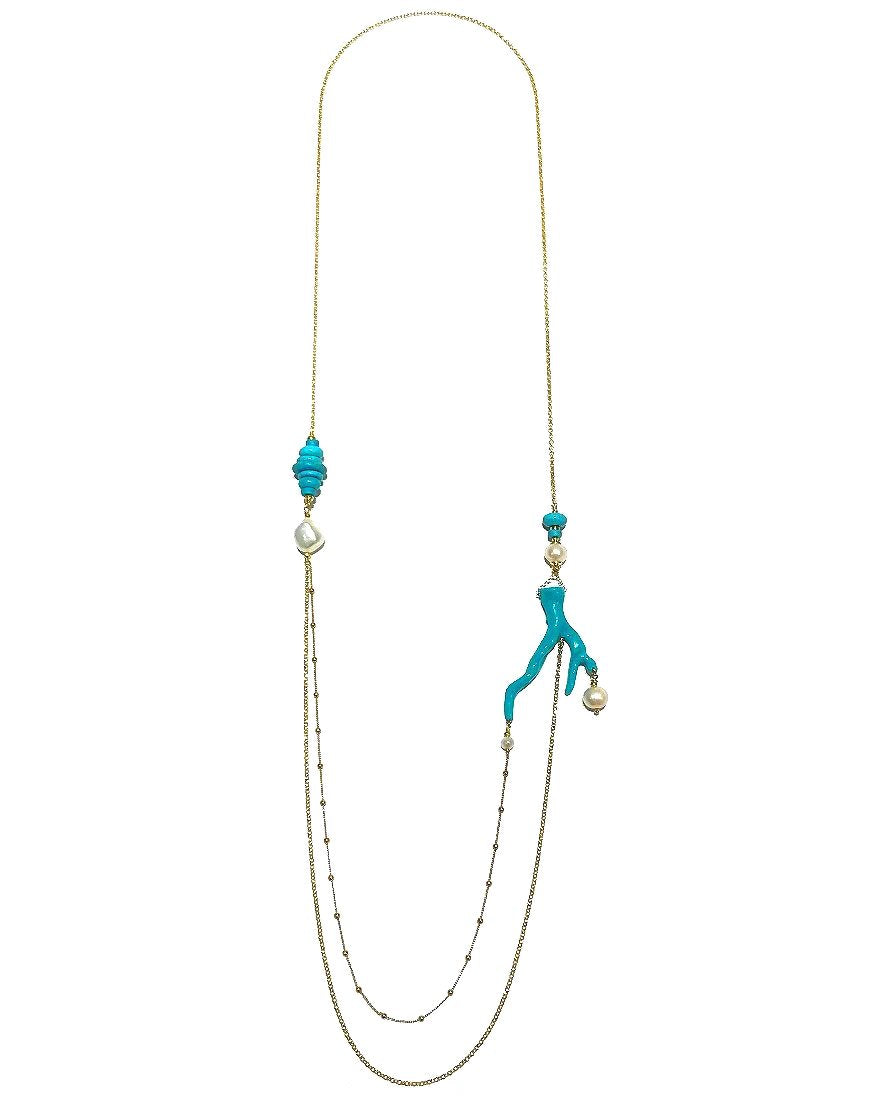 NECKLACE WITH TURQUOISE (32121)