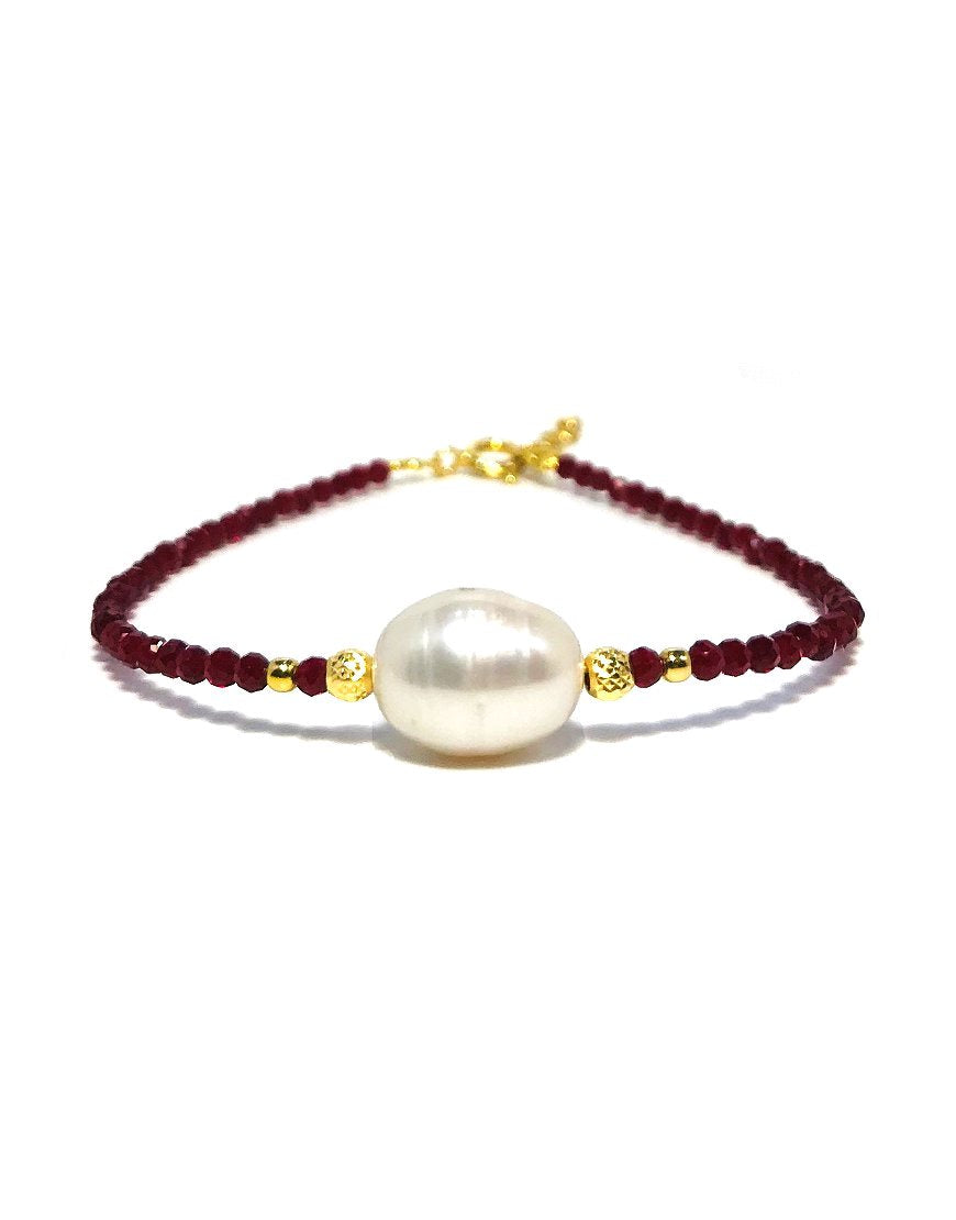 SILVER BRACELET WITH PEARL (32917)