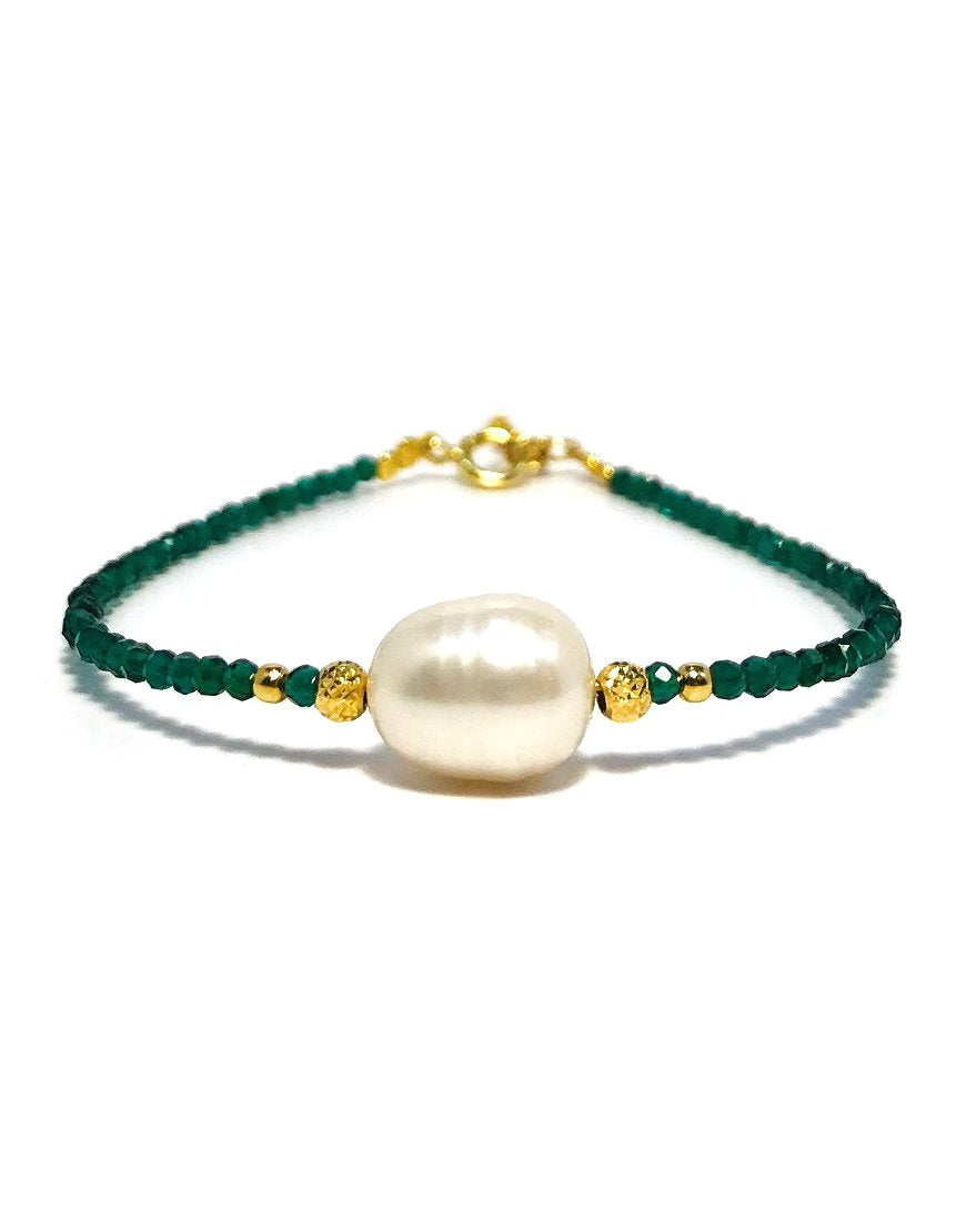 SILVER BRACELET WITH PEARL (32919)