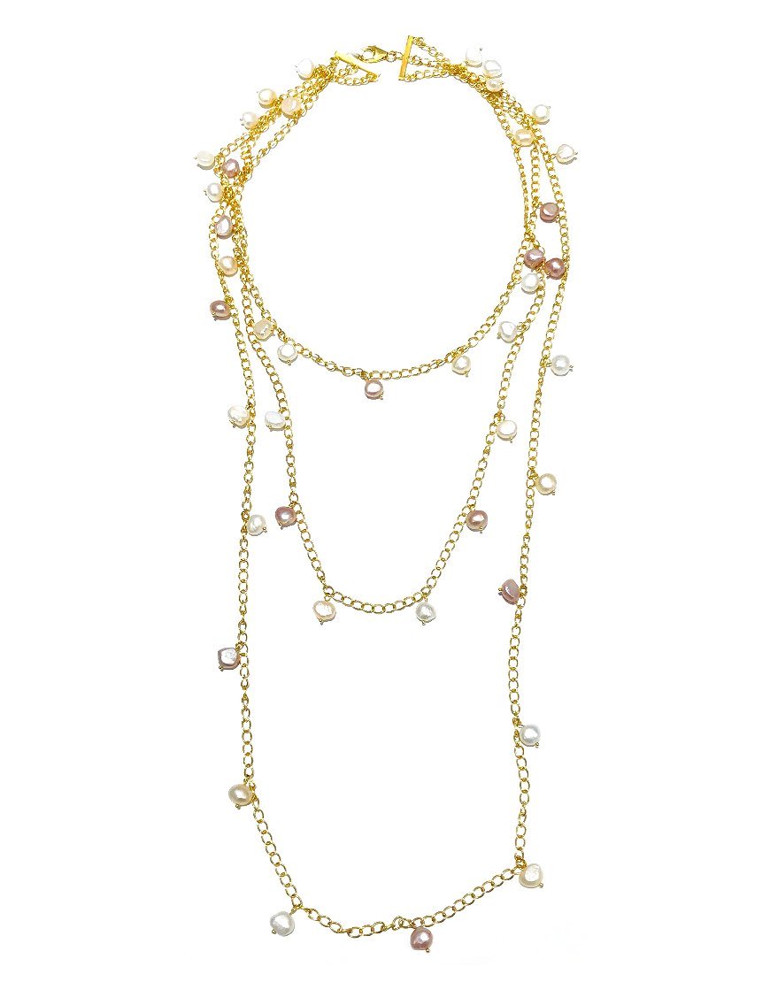 THREE-STRAND PEARL NECKLACE (33151)