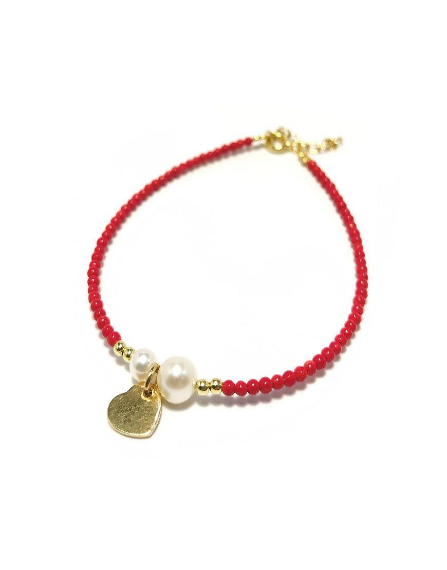 SILVER BRACELET WITH PEARL (33336)
