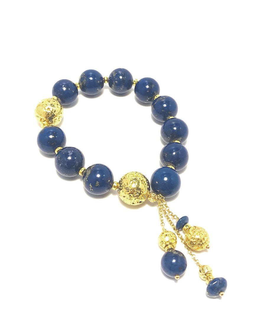 SILVER BRACELET WITH LAPIS (33344)