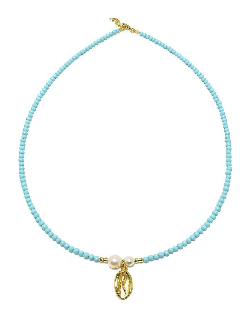 SILVER NECKLACE WITH TURQUOISE (33355)