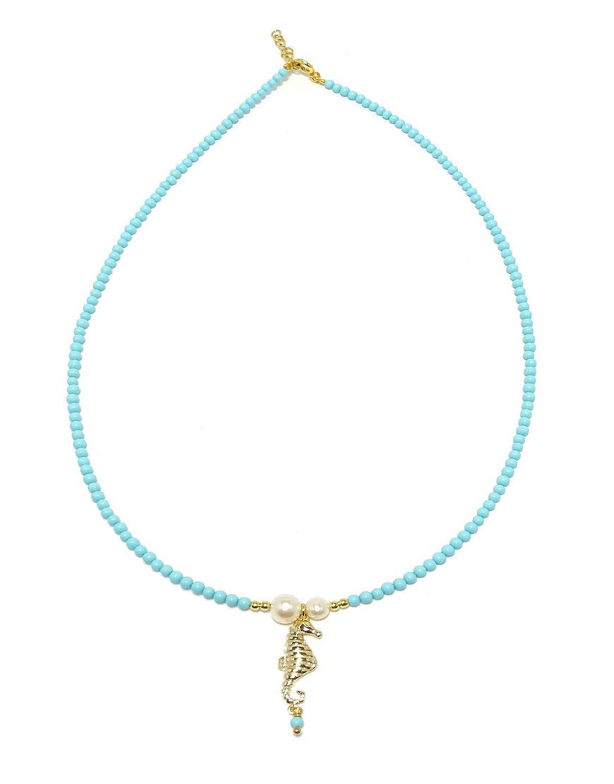 SILVER NECKLACE WITH TURQUOISE (33356)