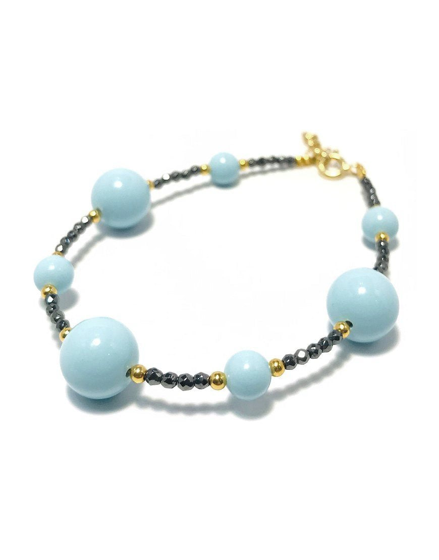 SILVER BRACELET WITH TURQUOISE (33360)