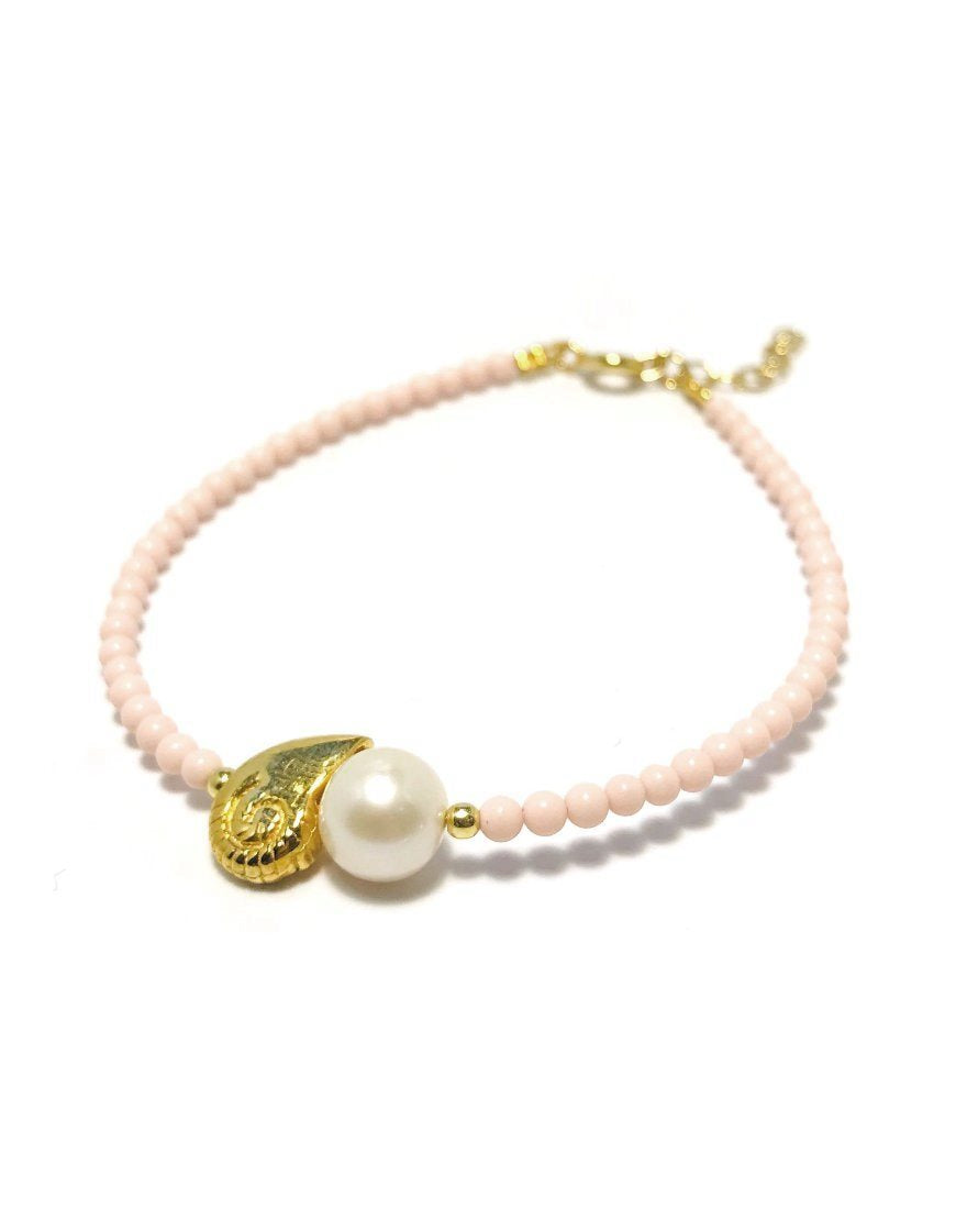 SILVER BRACELET WITH CORALS (33379)