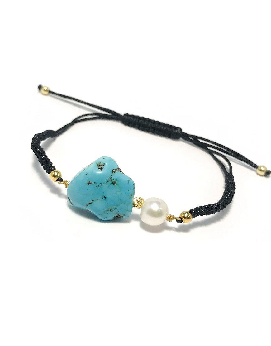 SILVER BRACELET WITH TURQUOISE (33402)