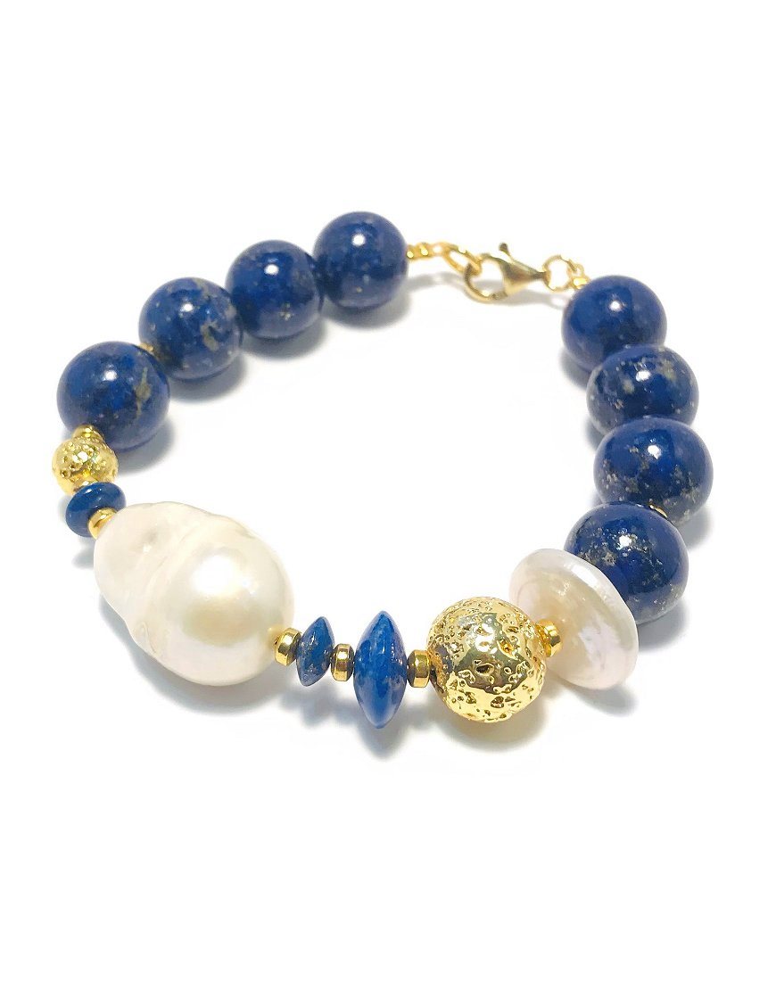 SILVER BRACELET WITH LAPIS (33436)