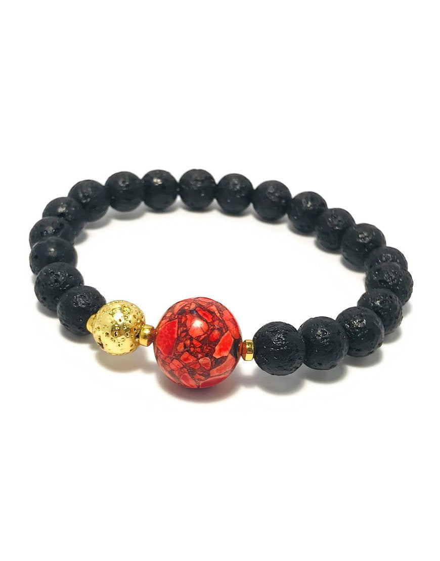 BRACELET WITH LAVA (33460)