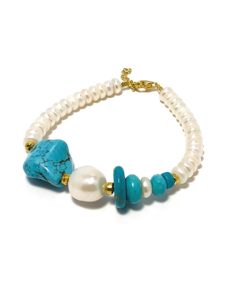 SILVER BRACELET WITH TURQUOISE (33523)