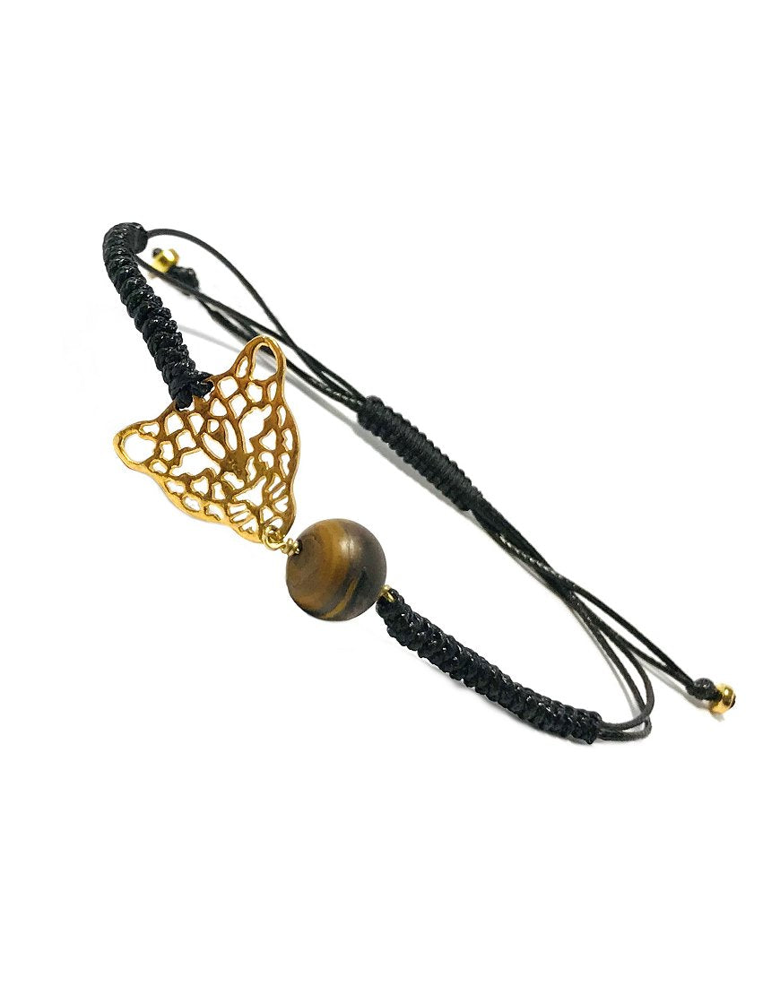 SILVER BRACELET WITH TIGER'S EYE (33755)