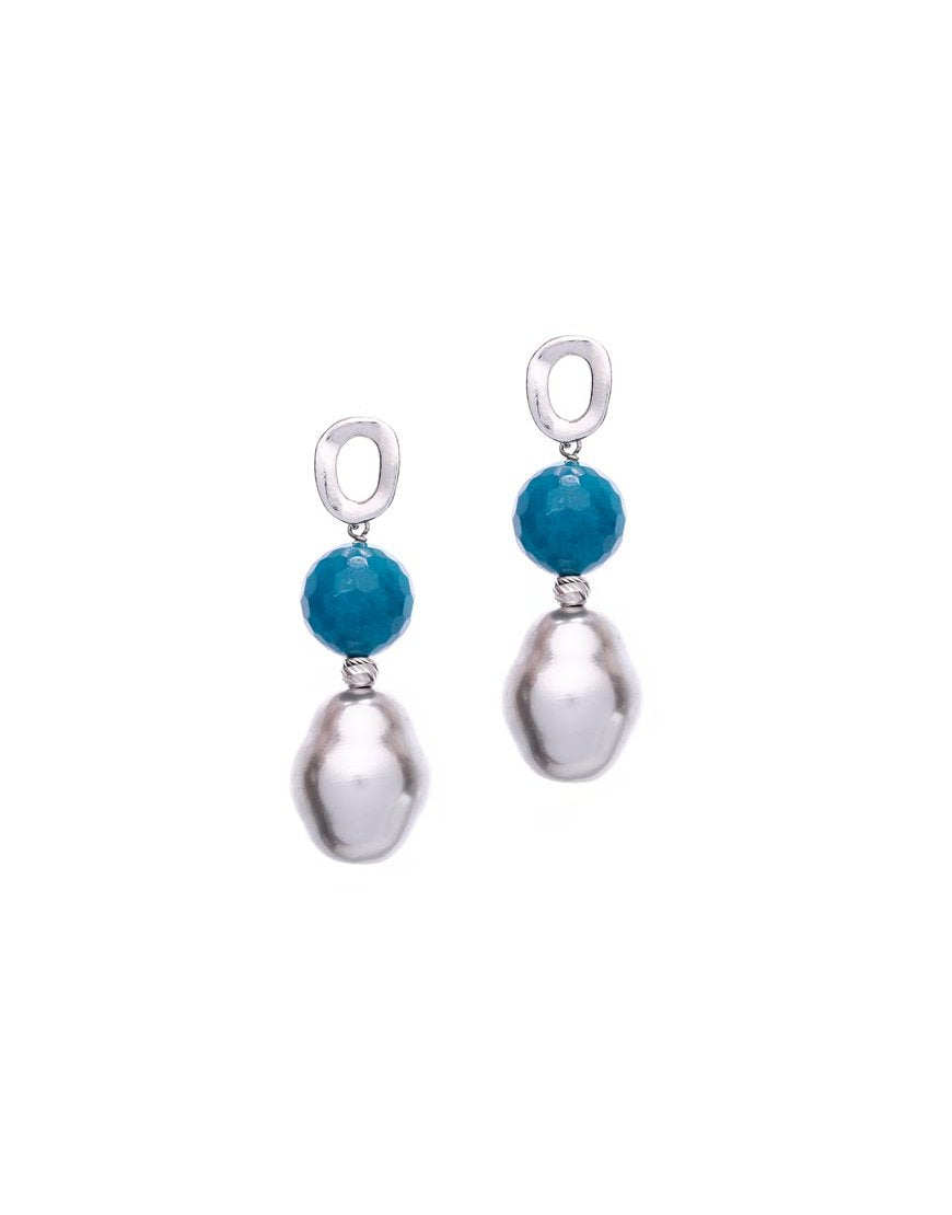 EARRINGS WITH QUARTZ (26957)