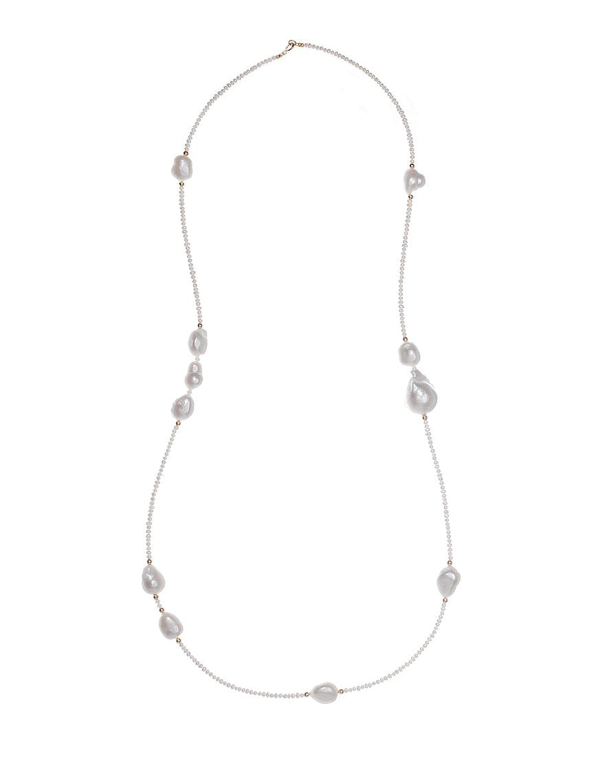 LONG NECKLACE WITH PEARLS (27241)