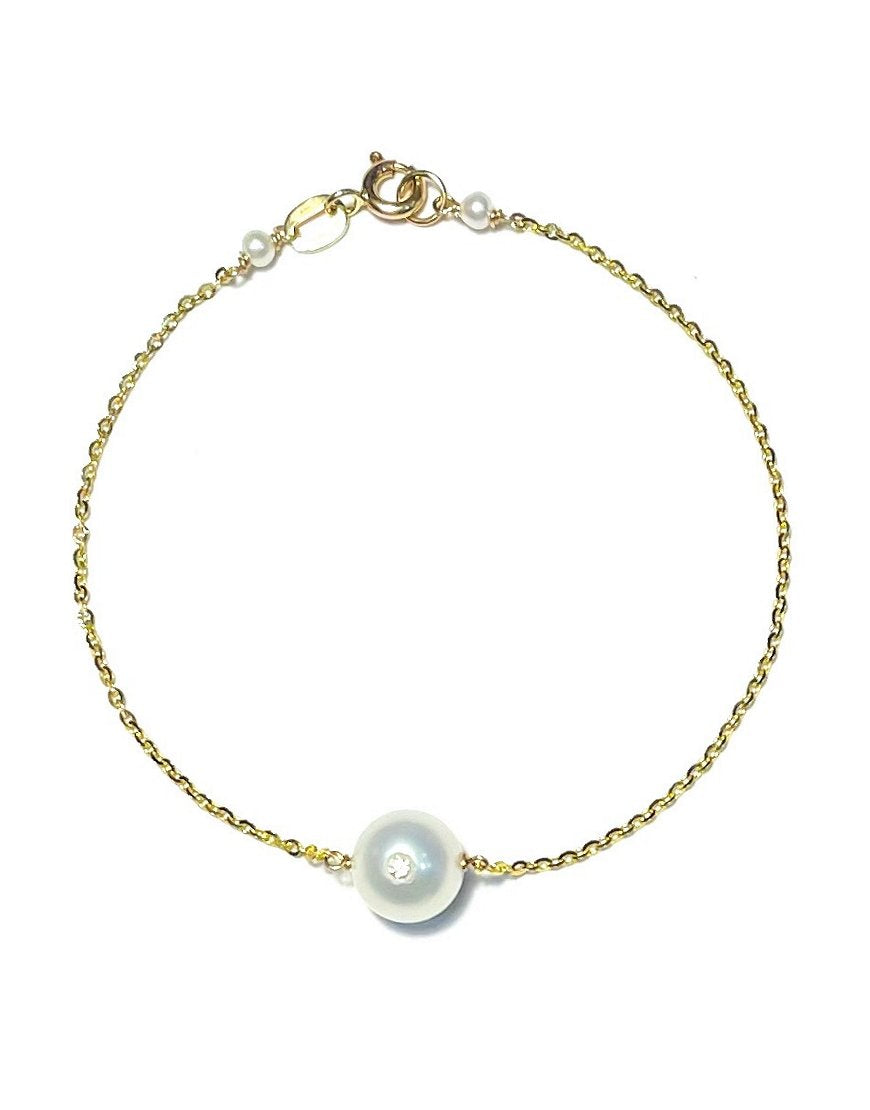 BRACELET GOLD WITH PEARL (27711)