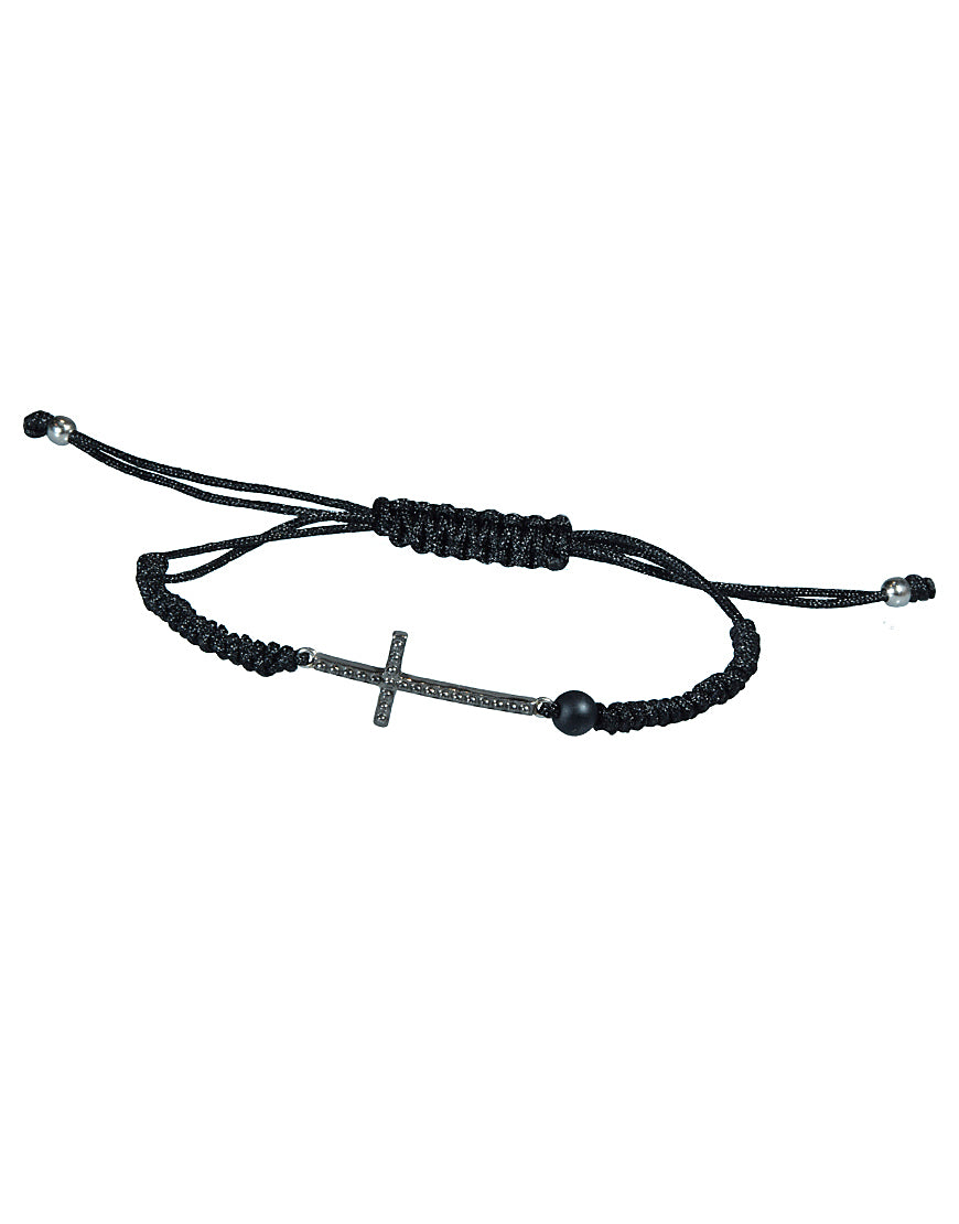 SILVER BRACELET WITH CROSS (28992)