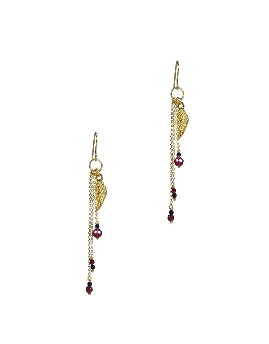 EARRINGS WITH FEATHER (29223)