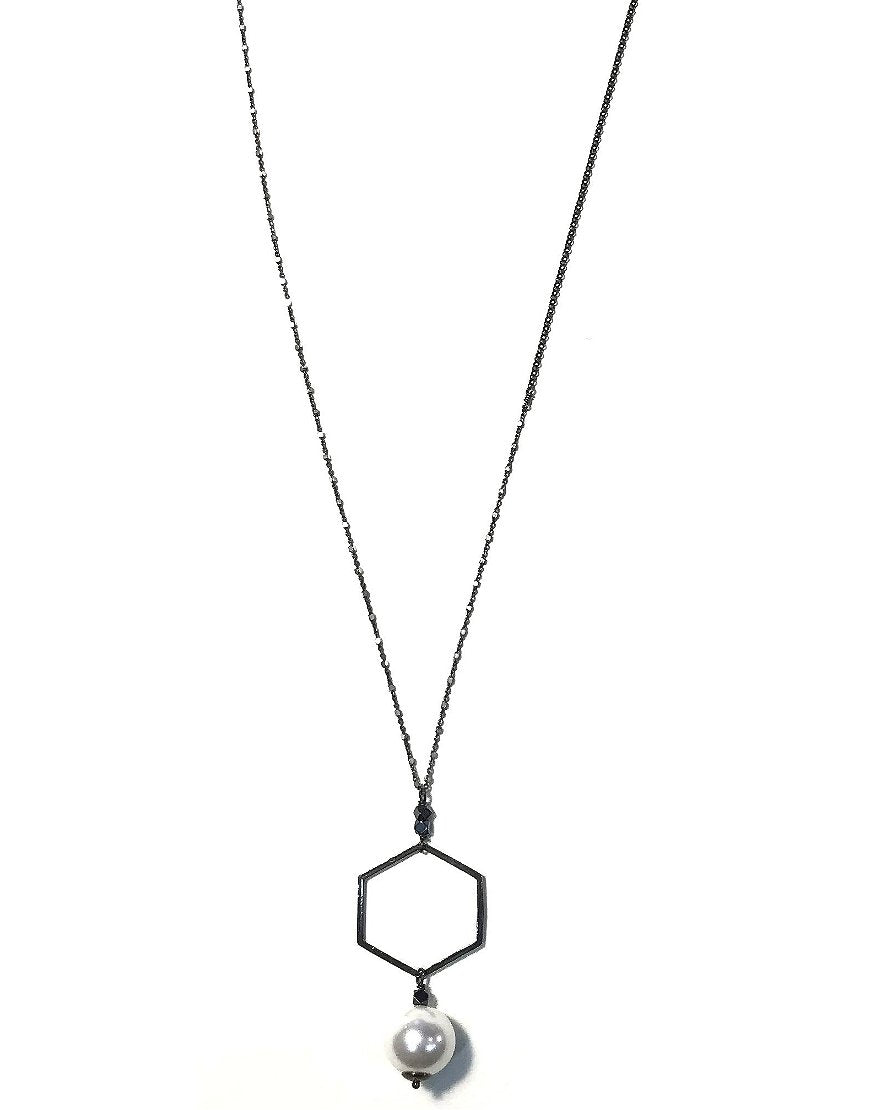LONG NECKLACE WITH SHELL PEARL (30273)