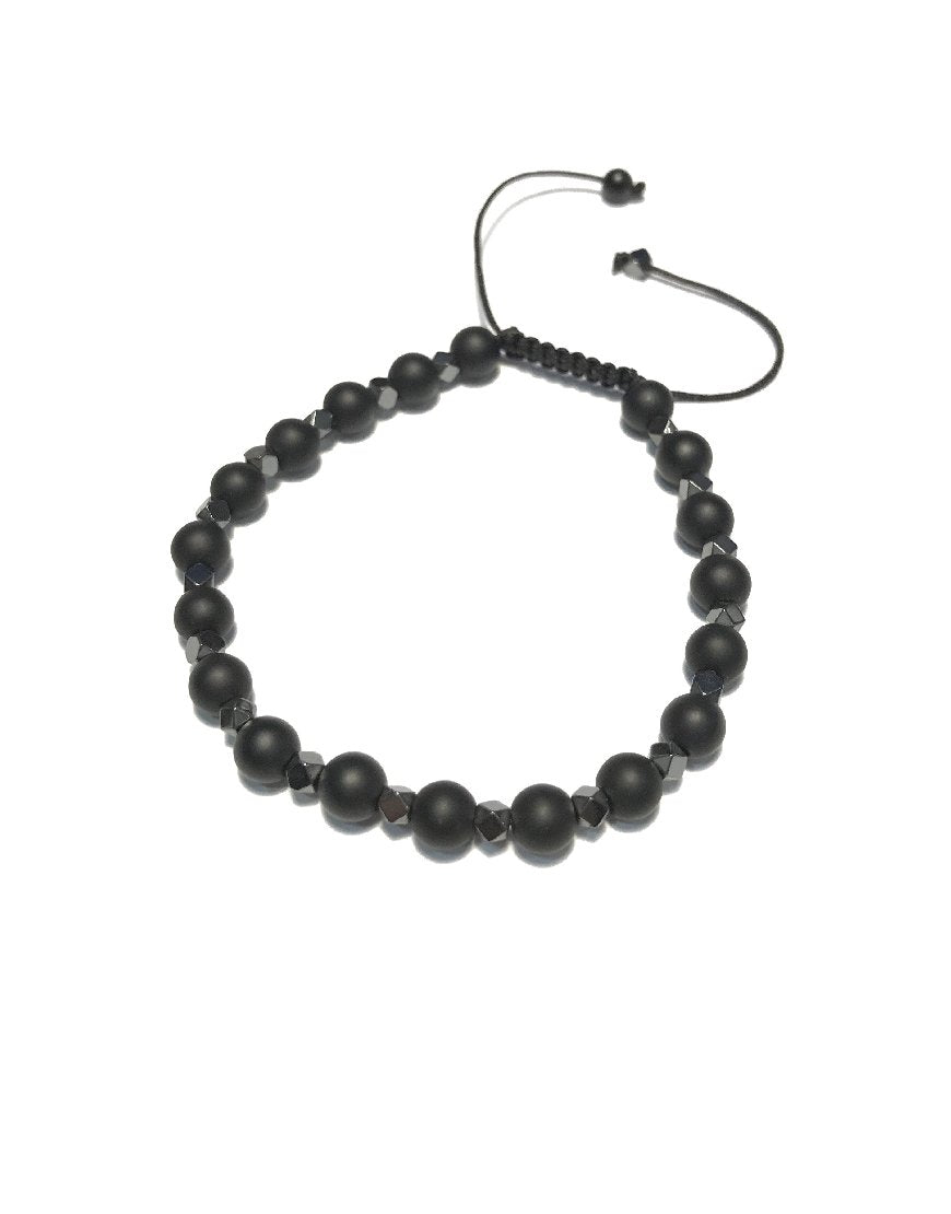AGATE AND HEMATITE BRACELET (30326)