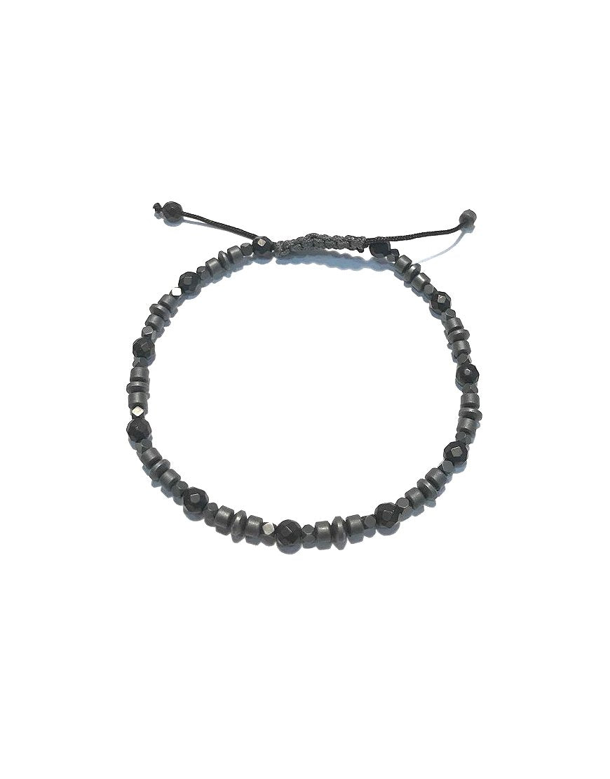 MEN'S BRACELET WITH AGATE AND HEMATITE (31320)