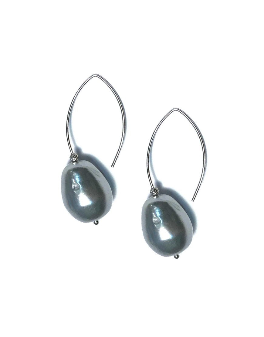EARRINGS WITH SHELL PEARL (31604)