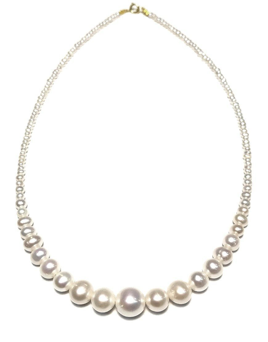 GOLD NECKLACE WITH PEARLS (31641)