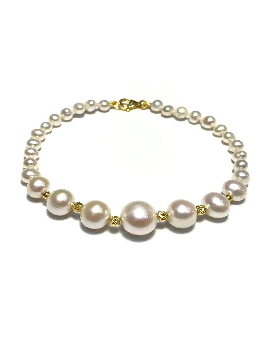 BRACELET GOLD WITH PEARLS (31653)