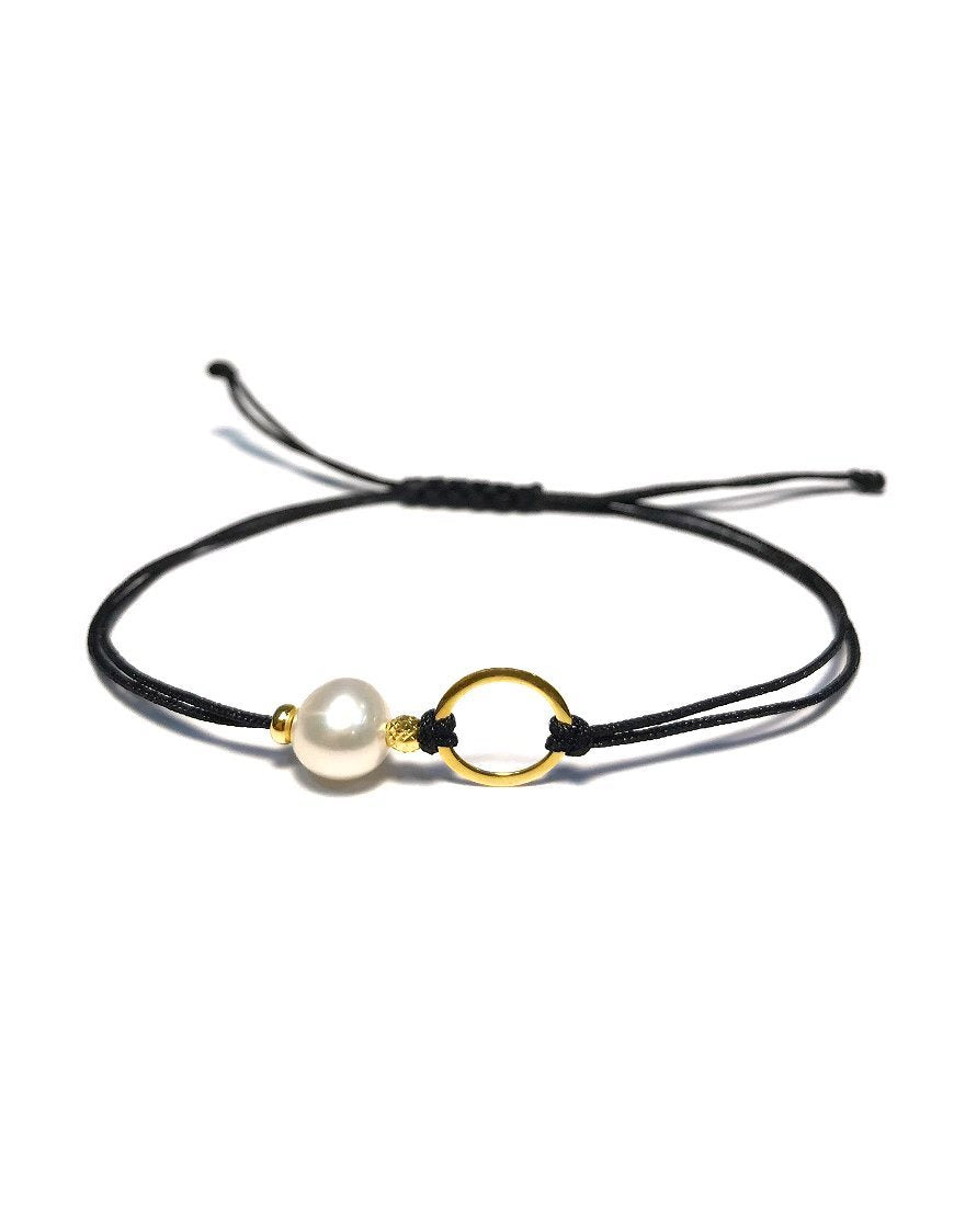 GOLD BRACELET WITH PEARL (31656)