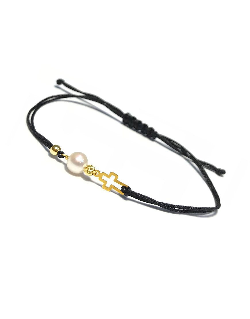 BRACELET GOLD WITH PEARL (31660)