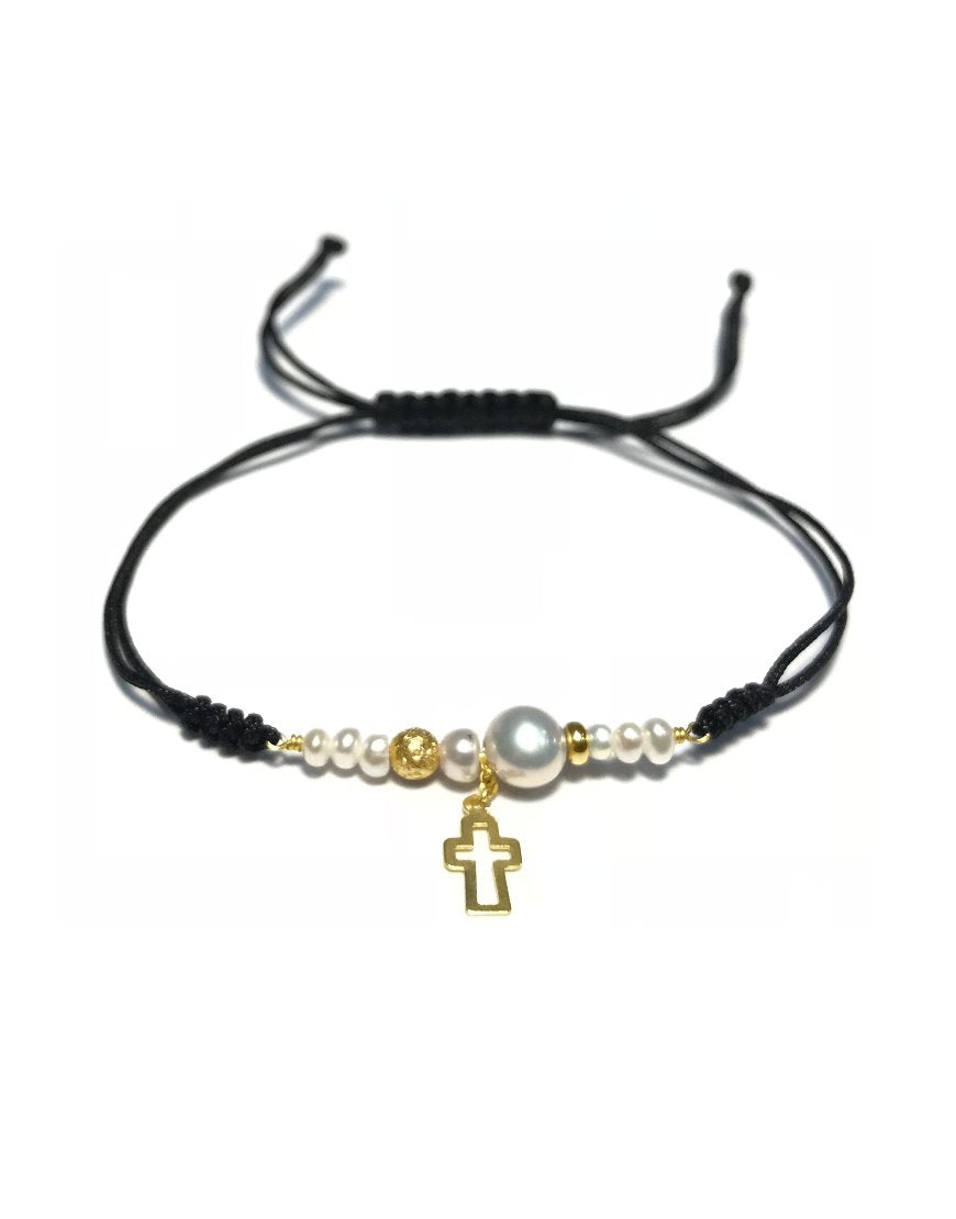 GOLD BRACELET WITH PEARL (31661)