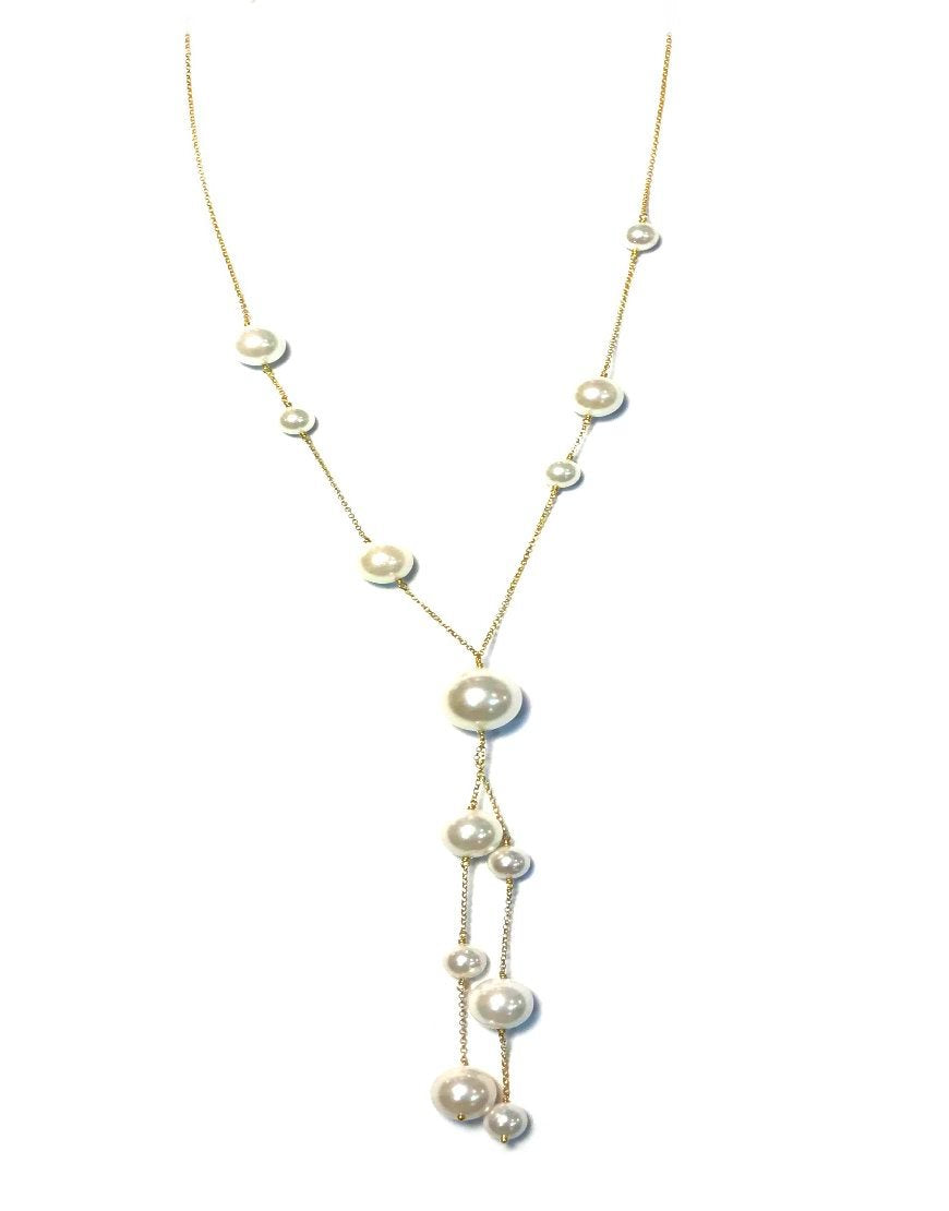 NECKLACE WITH SHELL PEARLS (31727)