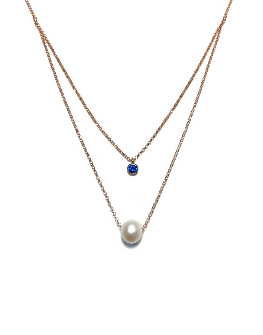DOUBLE SILVER NECKLACE (31731)