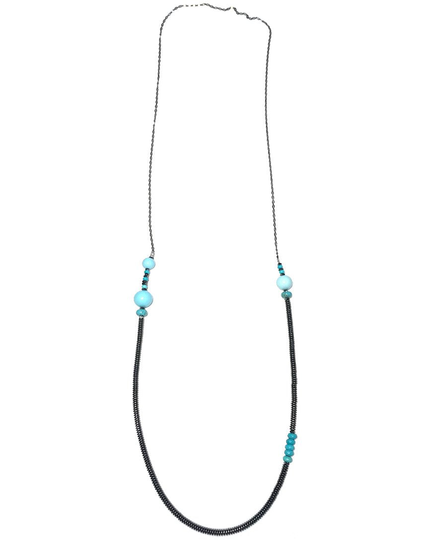 LONG TURQUOISE NECKLACE (31950)