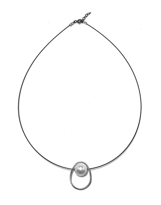 ΚΟΛΙΕ ΑΣΗΜΕΝΙΟ ΜΕ SHELL PEARL (32913)