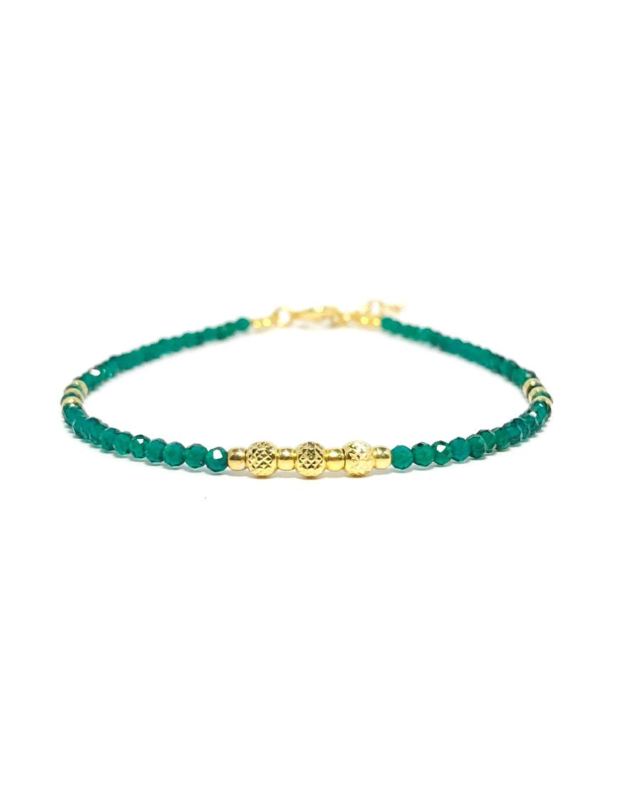 SILVER BRACELET WITH ZIRCON (32922)