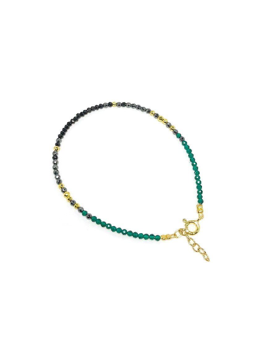 SILVER BRACELET WITH SPINEL (32932)