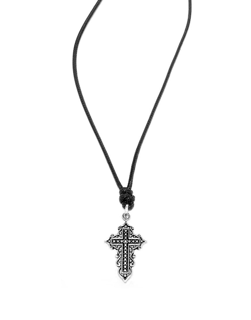 MEN'S NECKLACE WITH CROSS (33055)