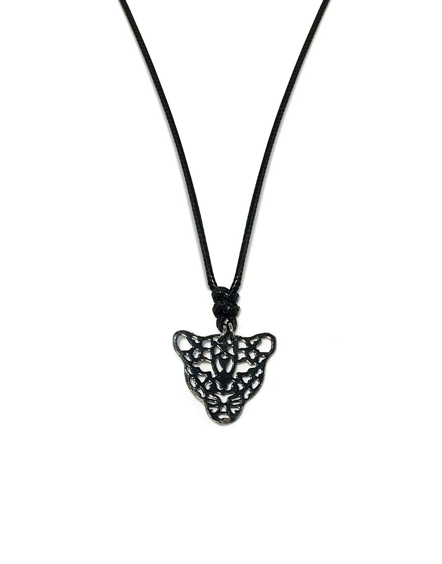 MEN'S NECKLACE WITH LEOPARD FACE (33096)