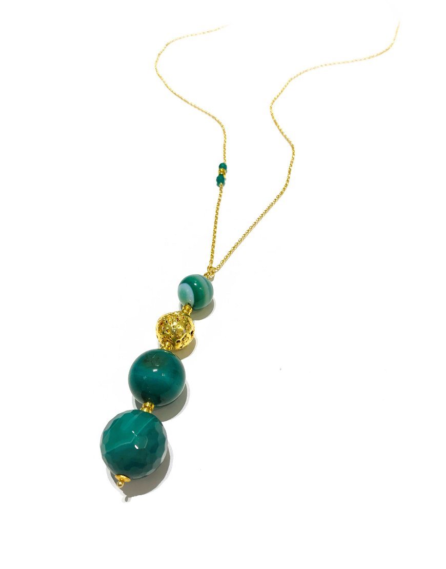 LONG NECKLACE WITH AGATE (33111)
