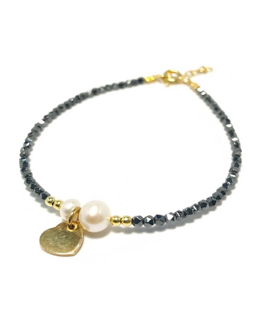 SILVER BRACELET WITH PEARL (33365)