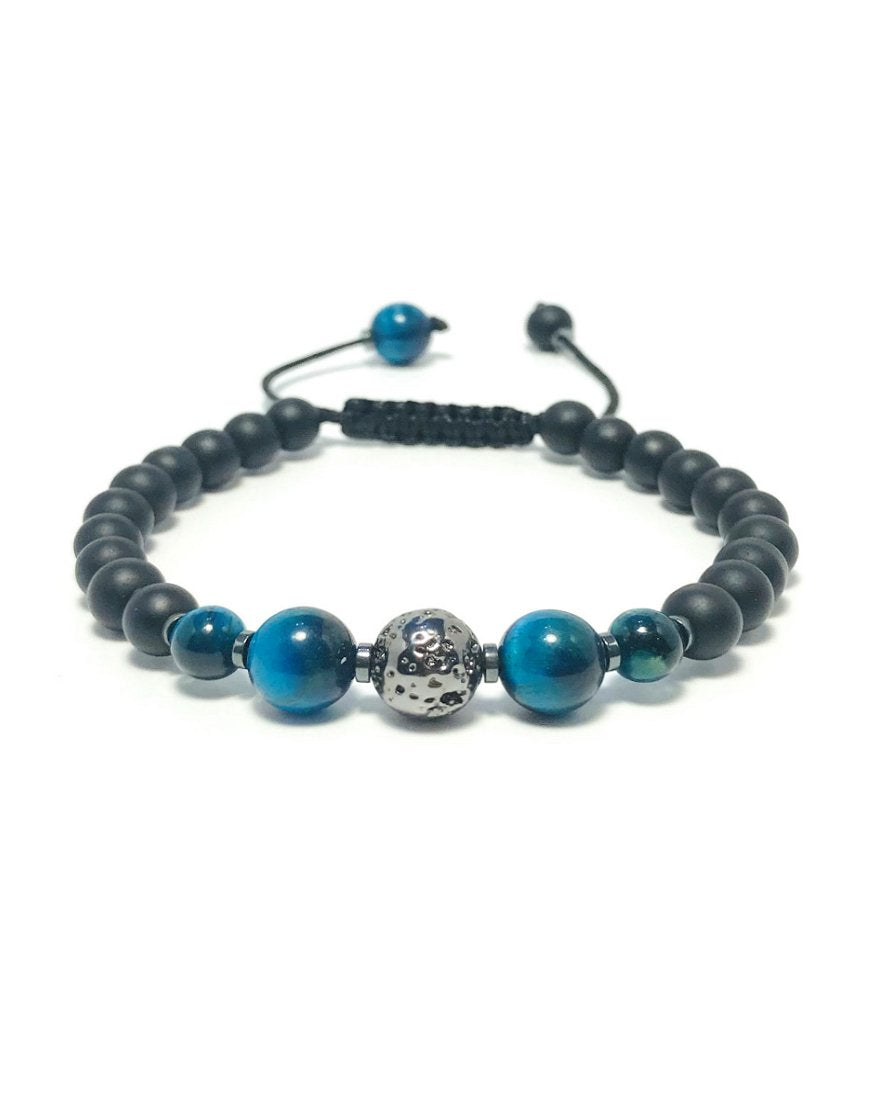 MEN'S BRACELET WITH BLUE TIGER'S EYE (33550)